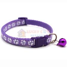 Kalung Kucing Bell Reflektif Purple